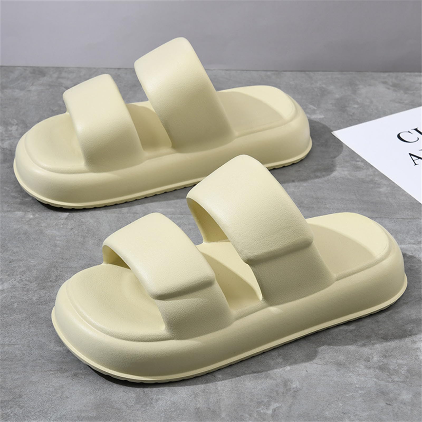 Claquette Hommes Pantoufles pour Été Loisirs Mode Tongs Chaussures De Plage Antidérapantes Résistantes À l'usure-sable-44-45