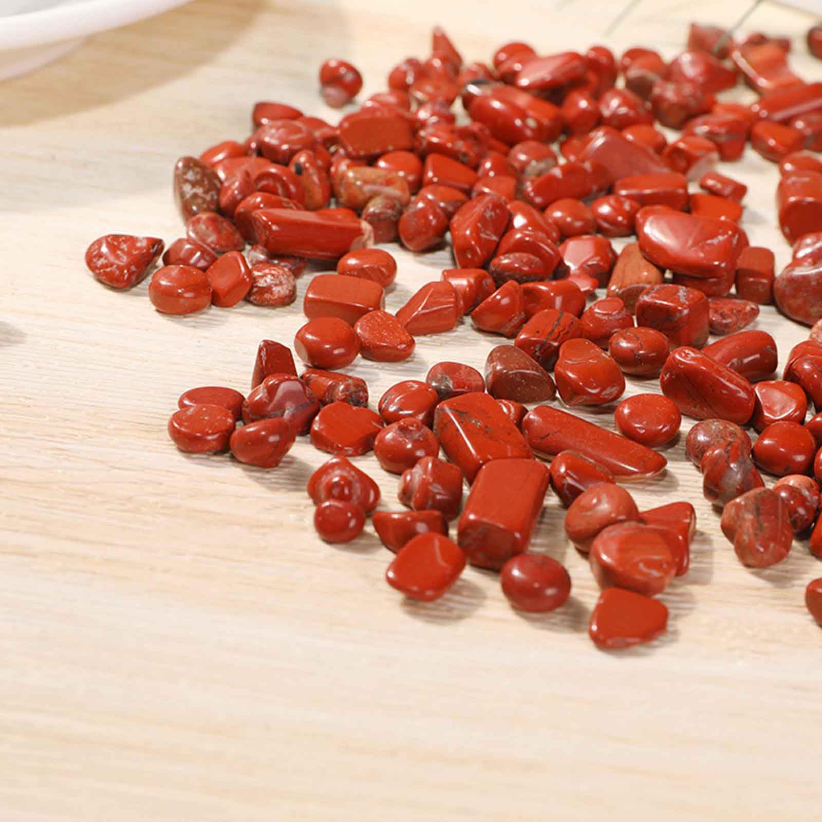Naturalny kwarc, 2, funta naturalne czerwone jaspisowe kryształki, do fontanny wypełniacz wazonów sadzarki dekoracyjne akwarium doniczkowe Reiki | 9~12mm1000g
