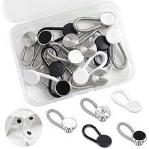 20 Pcs Collar Extenders for Mens Shirts, 5 Styles Elastic Button Extender for Dress Shirts, Suit Accessories for Men & Women