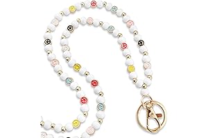 Preppy Style Smiley Teacher Lanyards for Women