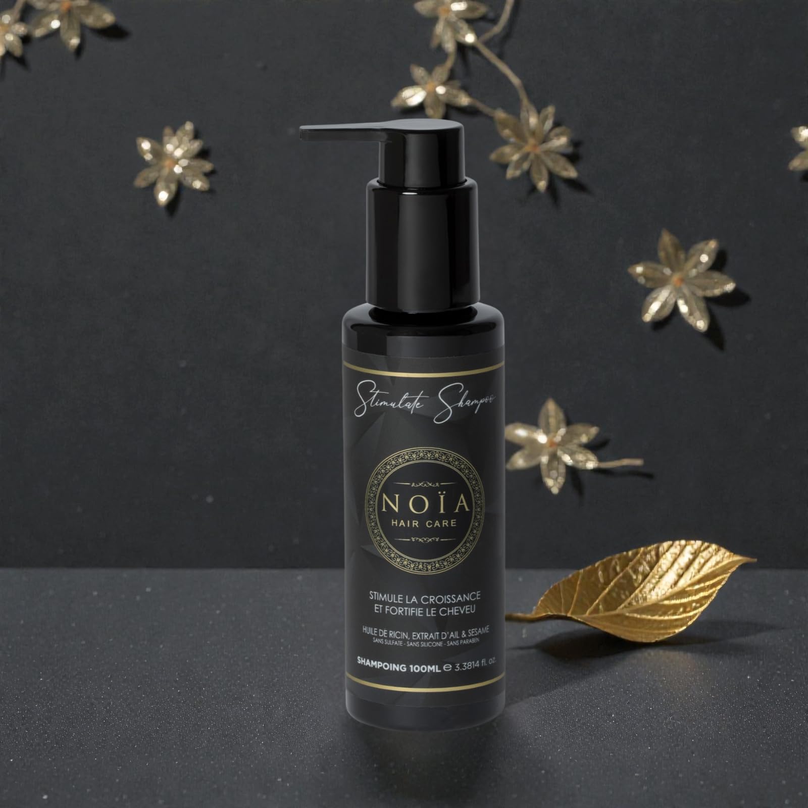 Prestige Zestaw do włosów STIMULATE - Szampon Trio + Maska + Serum + Brushing Brushing Pędzel do włosów - OLEJEK RYCYnowy - NOJA HAIR