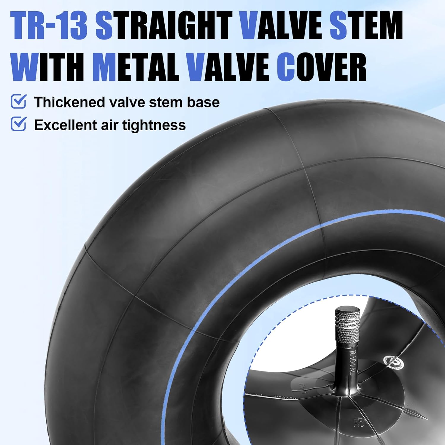 Heavy Duty 20x8.00-8 Inner Tube, 20x8x8 20x10.00-8 20x10x8 Universal Replacement Tire Inner Tube with TR13 Straight Valve Stem for Mower Tractor Snow Blower Go Kart Mini Bike Golf Cart ATV 2 Pack