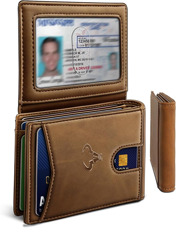 BULLIANT Men Slim Leather Pocket Wallet Bill Holder 11Cards-Genuine Leather | RFID Blocking | Easy Access | Gift Boxed