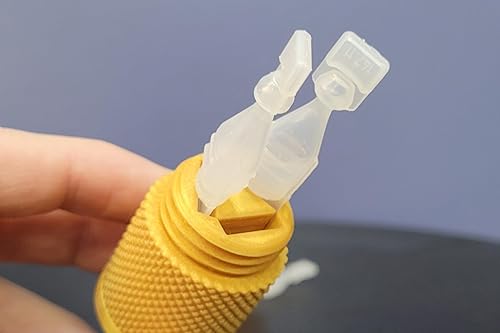 Miniatura 4 de Znet3D Soporte para viales y estuche de transporte de viaje, sostiene de forma segura tres (3) viales de un solo uso, tapa de rosca, patrón