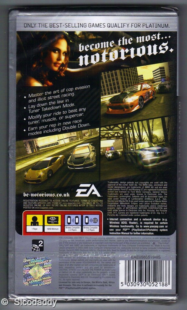 Electronic Arts Need For Speed Most Wanted PSP® Budget Edition - Juego (PlayStation Portable (PSP), EA Canada, DEU)