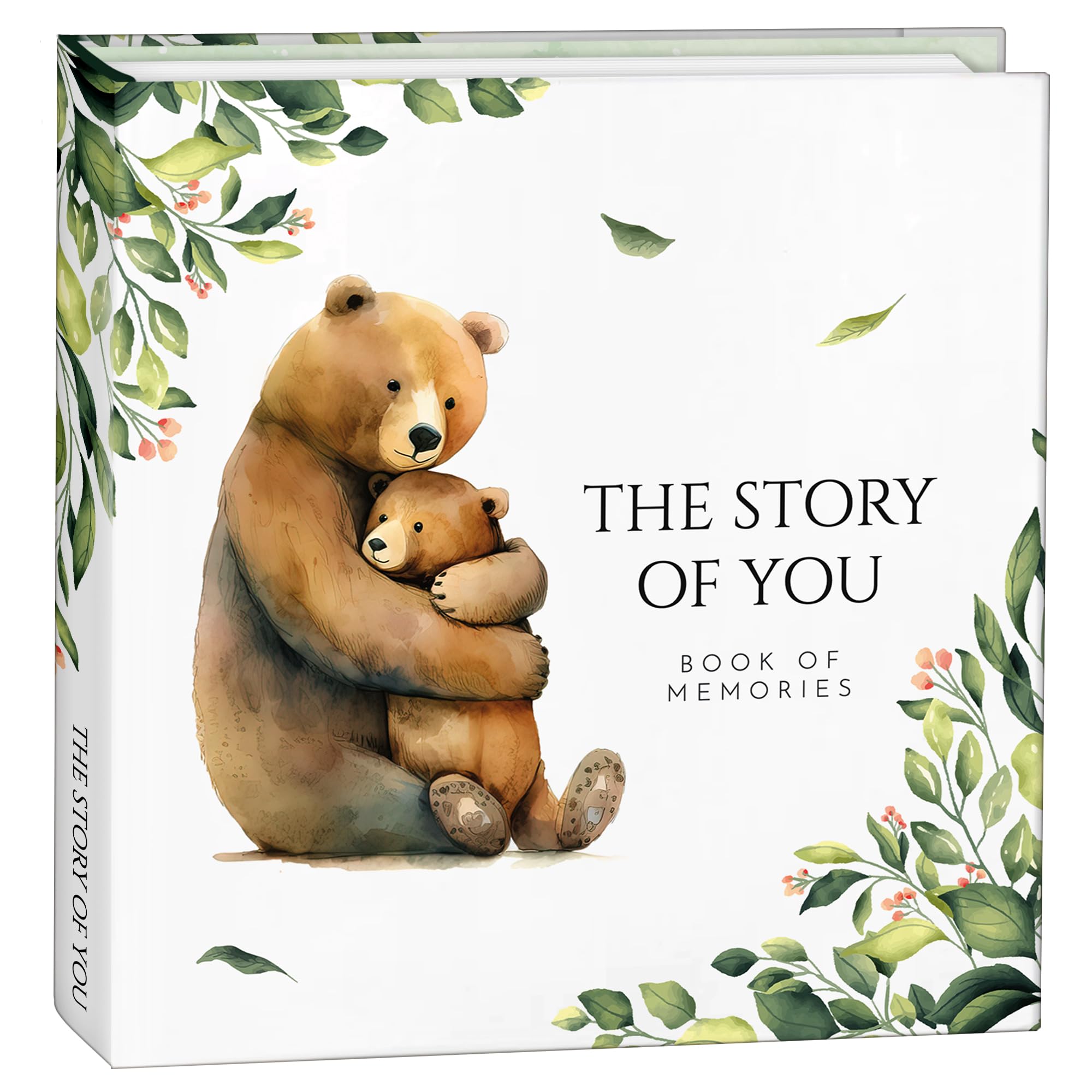 Libro dei ricordi per bambino e ragazza, libro dei primi 5 anni per bambini, libro di pietra miliare che cattura ogni evento significativo dalla nascita all'età di 5 anni, album fotografico neutro di
