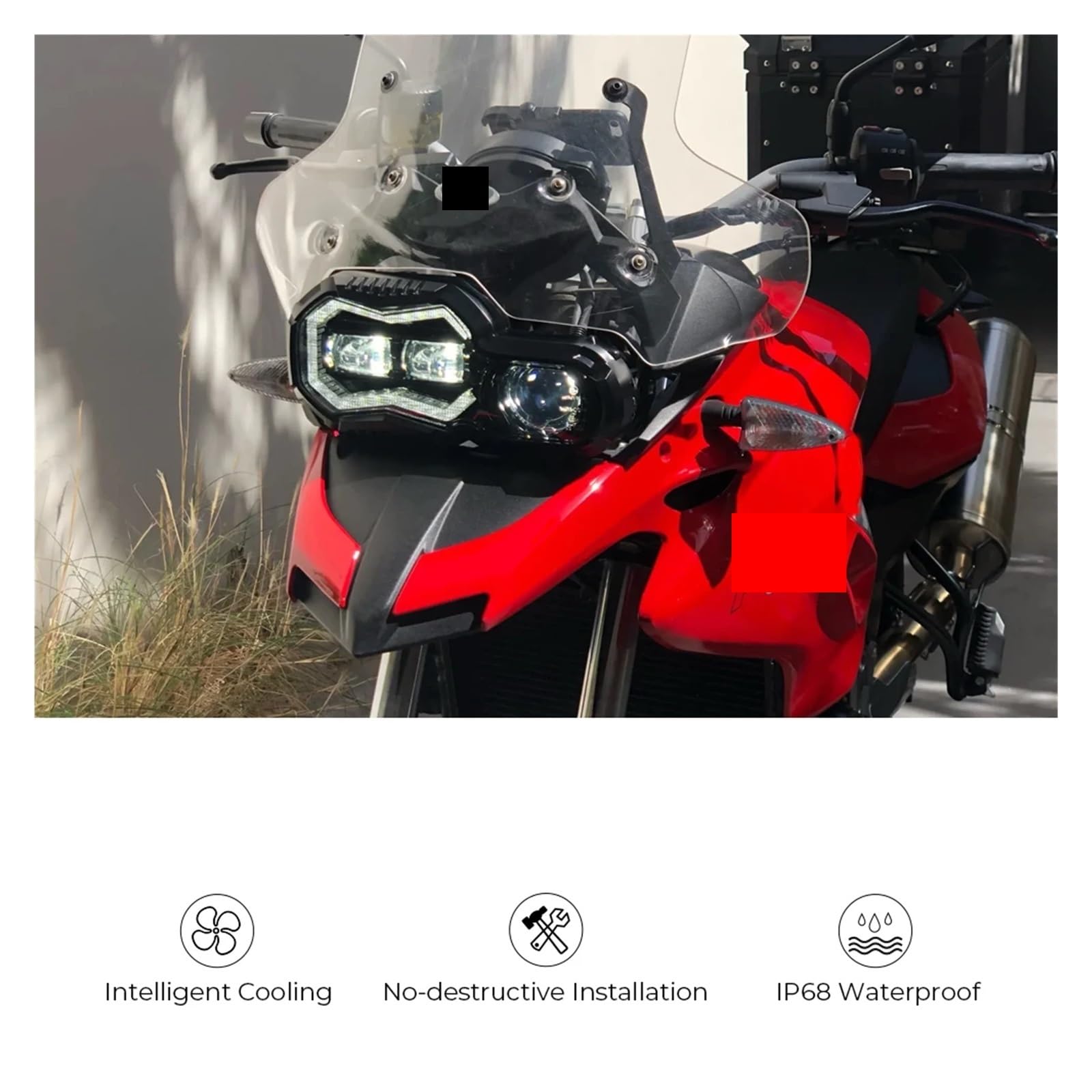 Dirt Bike Reflektor DlaBmw E24 F650GS F700GS F800GS F800R ADV GS F800