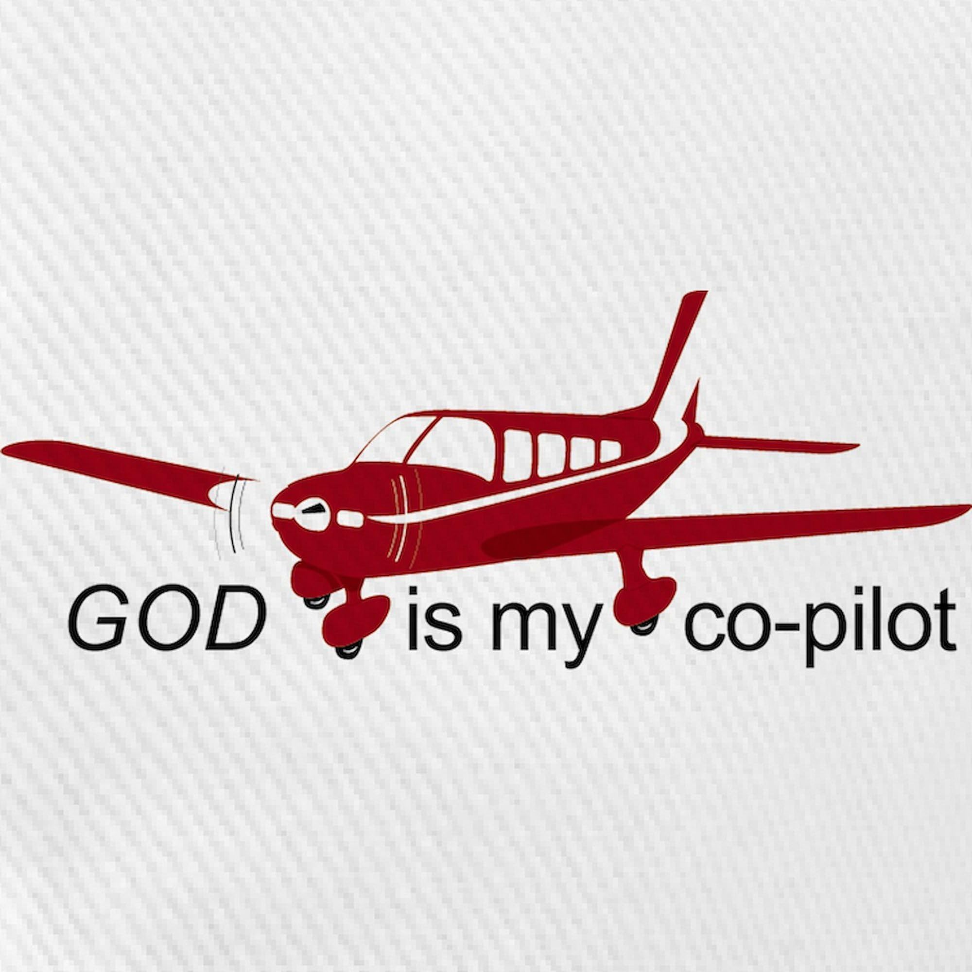 CafePress God is My Co Pilot Fixed Cap Unique Adjustable Baseball Hat White