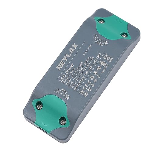 Controlador LED de 30 W 12 V, controlador de fuente de alimentación LED delgado, 100240 V CA a 12 V CC Transformadores LED de bajo voltaje
