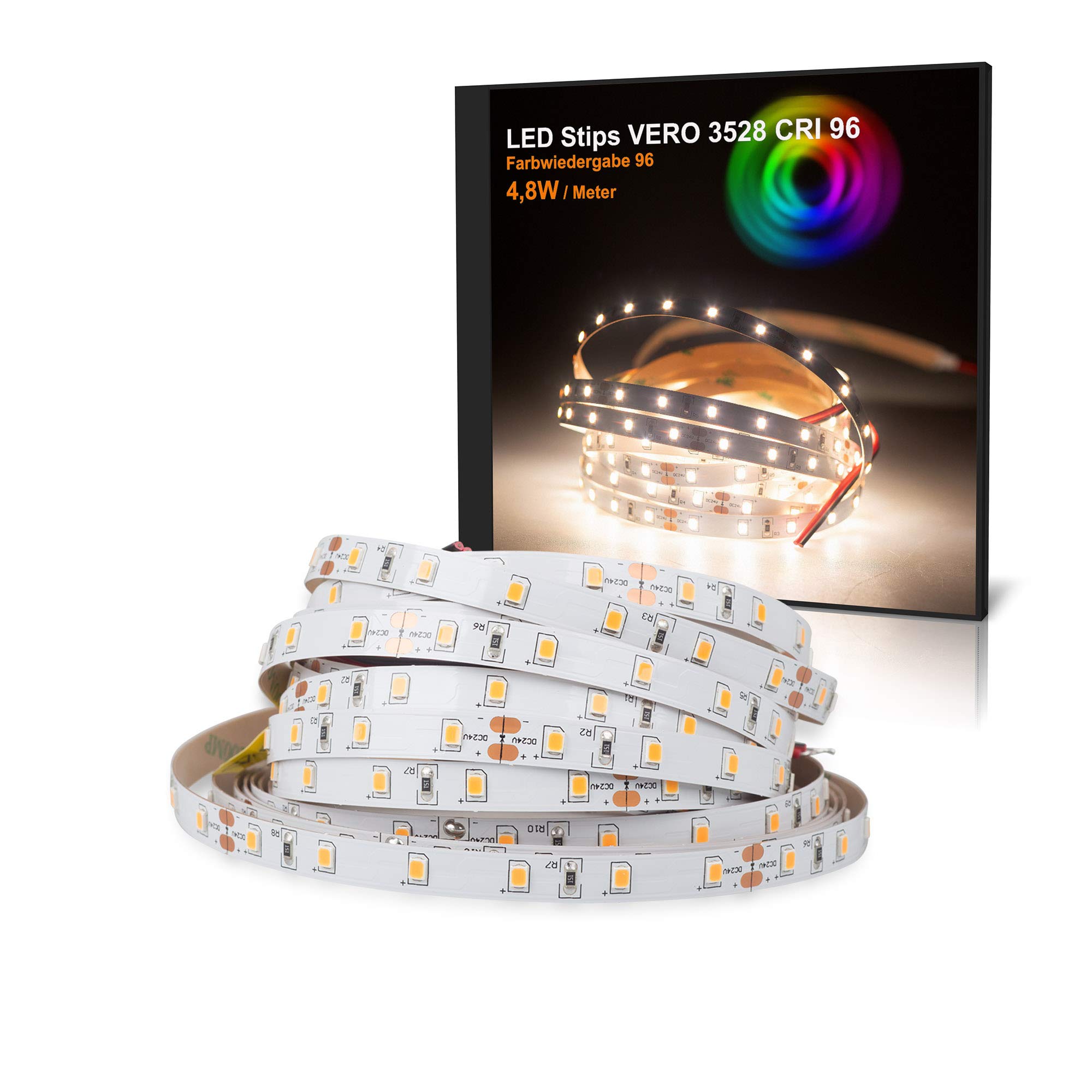 Mextronic LED Streifen IP67 – Dimmbares LED-Band, Kaltweiß (6000K), 72W, 5 Meter, Wasserdicht Für Innen & Außen