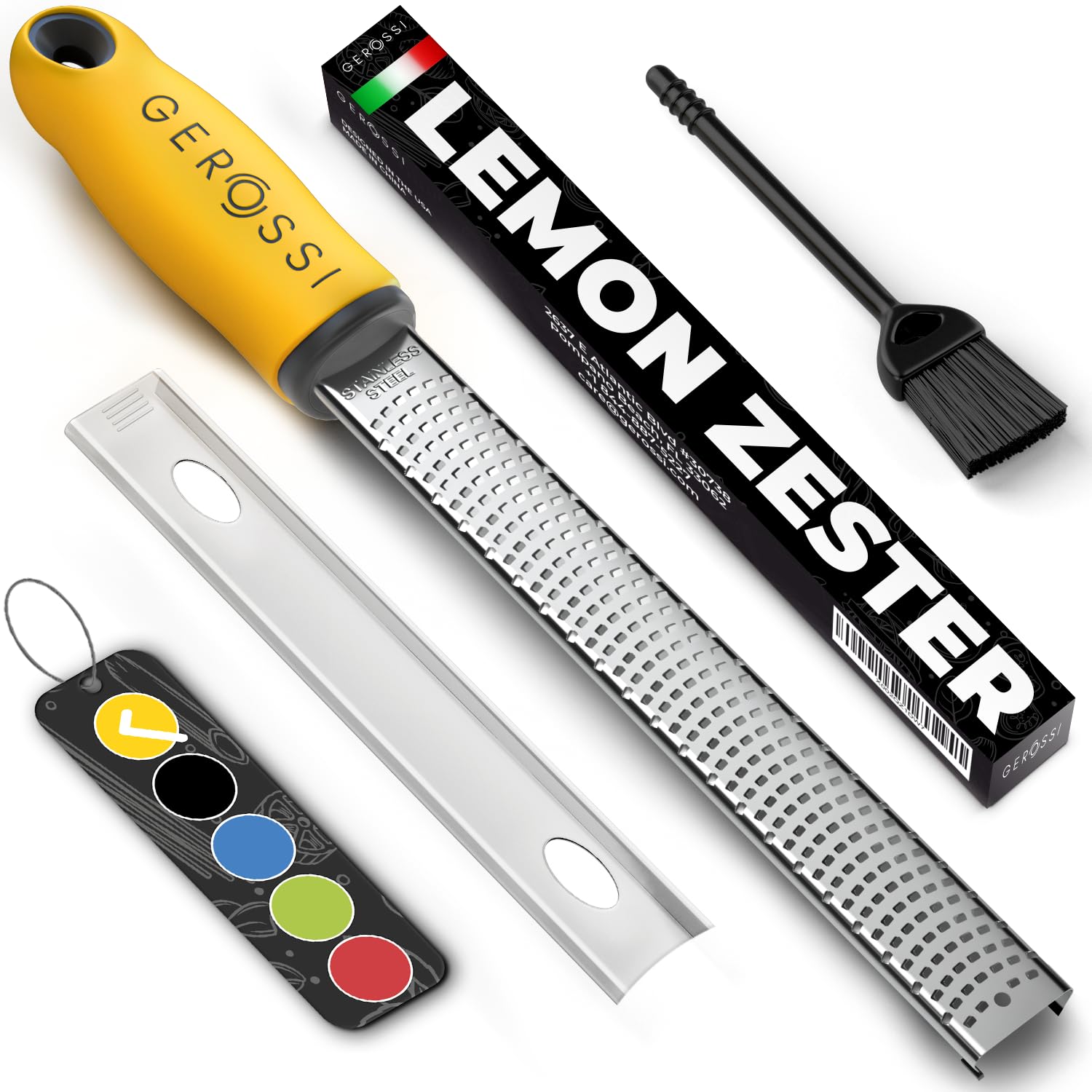Amazon.com: Stainless Steel Cheese and Citrus Zester Grater w
