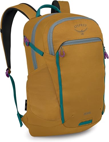 Mochila para laptop Osprey Axis – Elegante mochila diaria con funda para laptop, bolsillos para botella de agua y correas de compresión