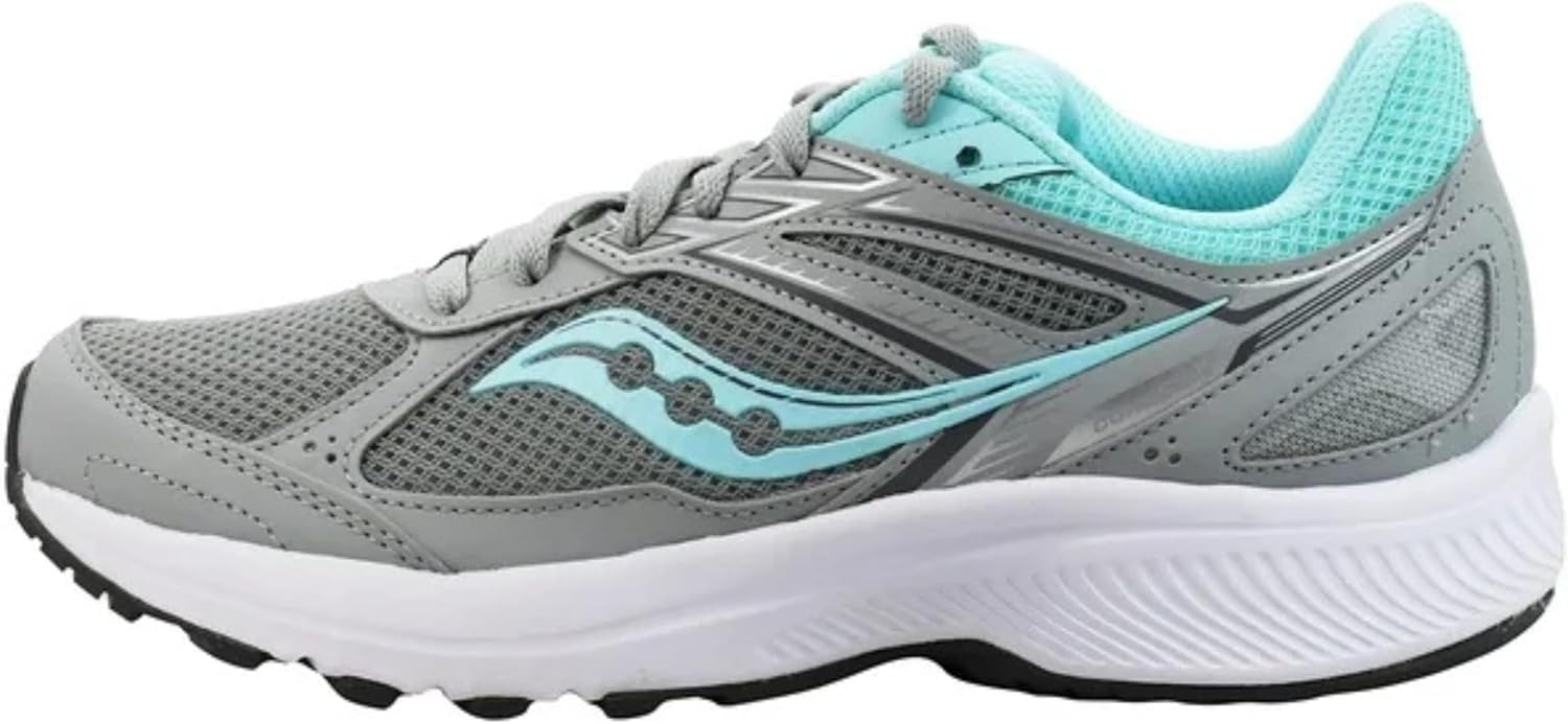 Saucony Women's Cohesion 14 Sneaker, Fog/Paradise, 11.5