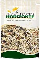 Mistura de Semente para Calopsita Sem Girassol 1kg Horizonte Pet Store Mix Limpa Selecionada