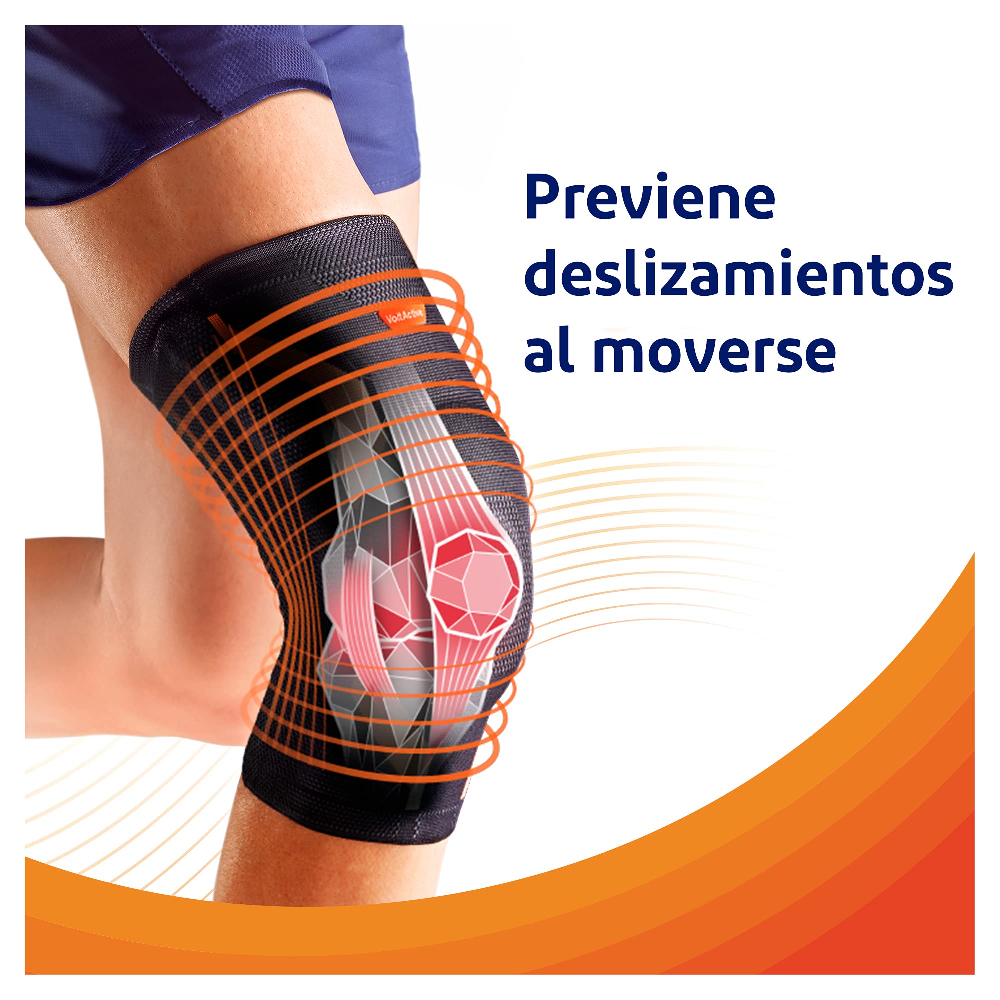 Rodillera Con Tecnología 3D, Ayuda en la Movilidad de la Articulación, Sin Medicamentos, Talla S, 1 Unidad