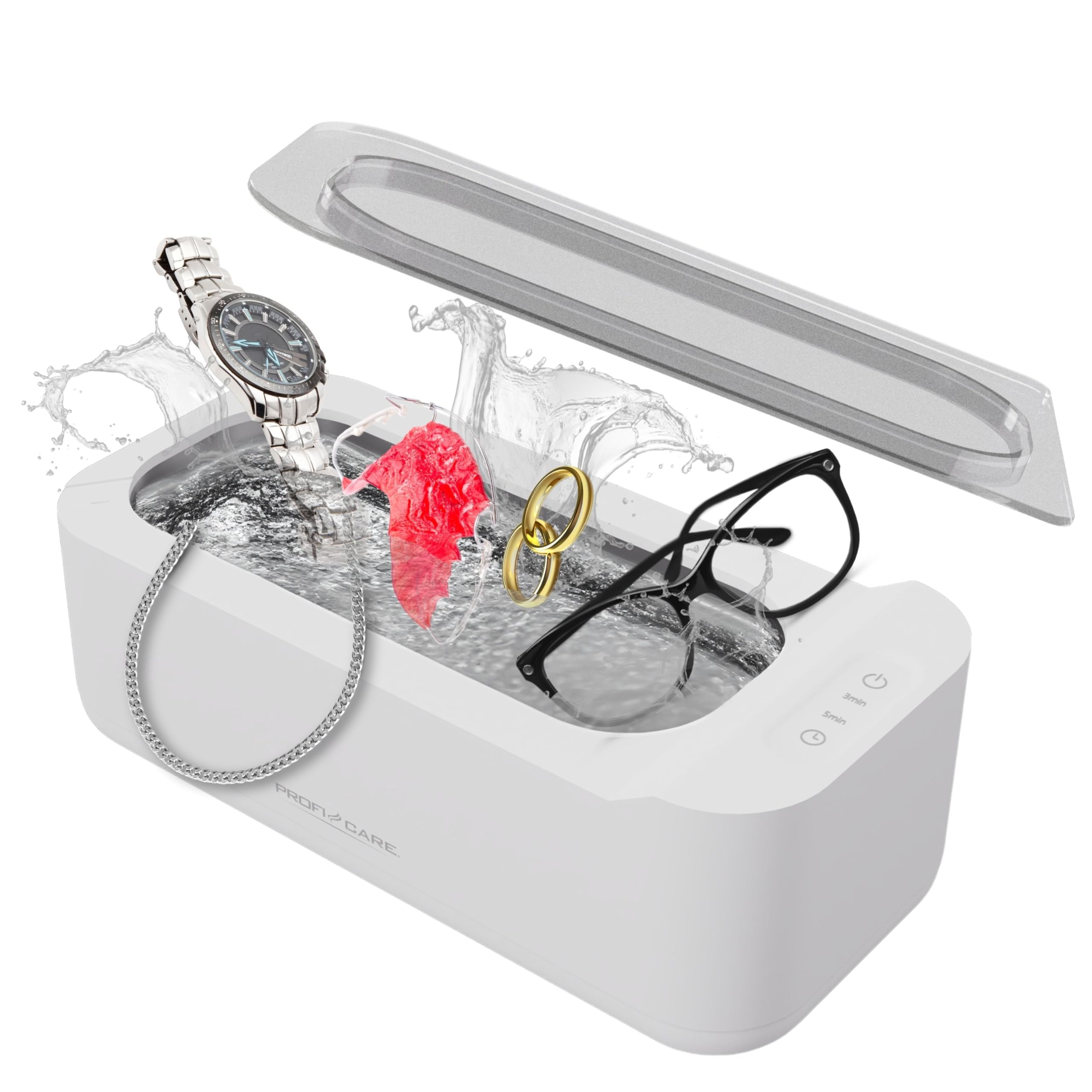 ProfiCare, Ultrasonic cleaning box, High cleaning frequency 43 kHz, PC-USR3120, White, Large