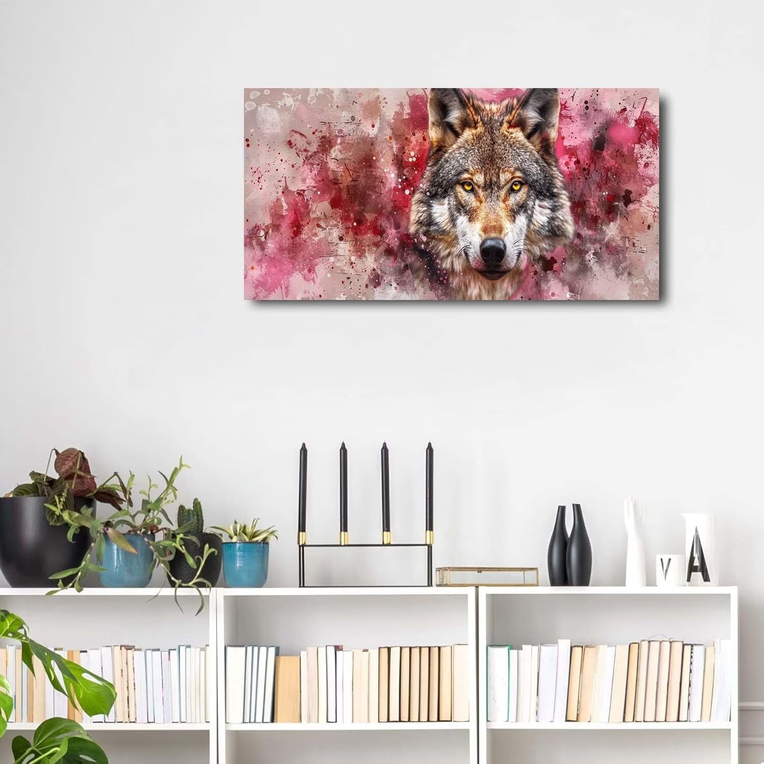 Kit Para Pintar Por Números - Lobo Colores – Pinta un Lienzo Kit Para Pintar Por Números - Lobo Colores – Pinta un Lienzo