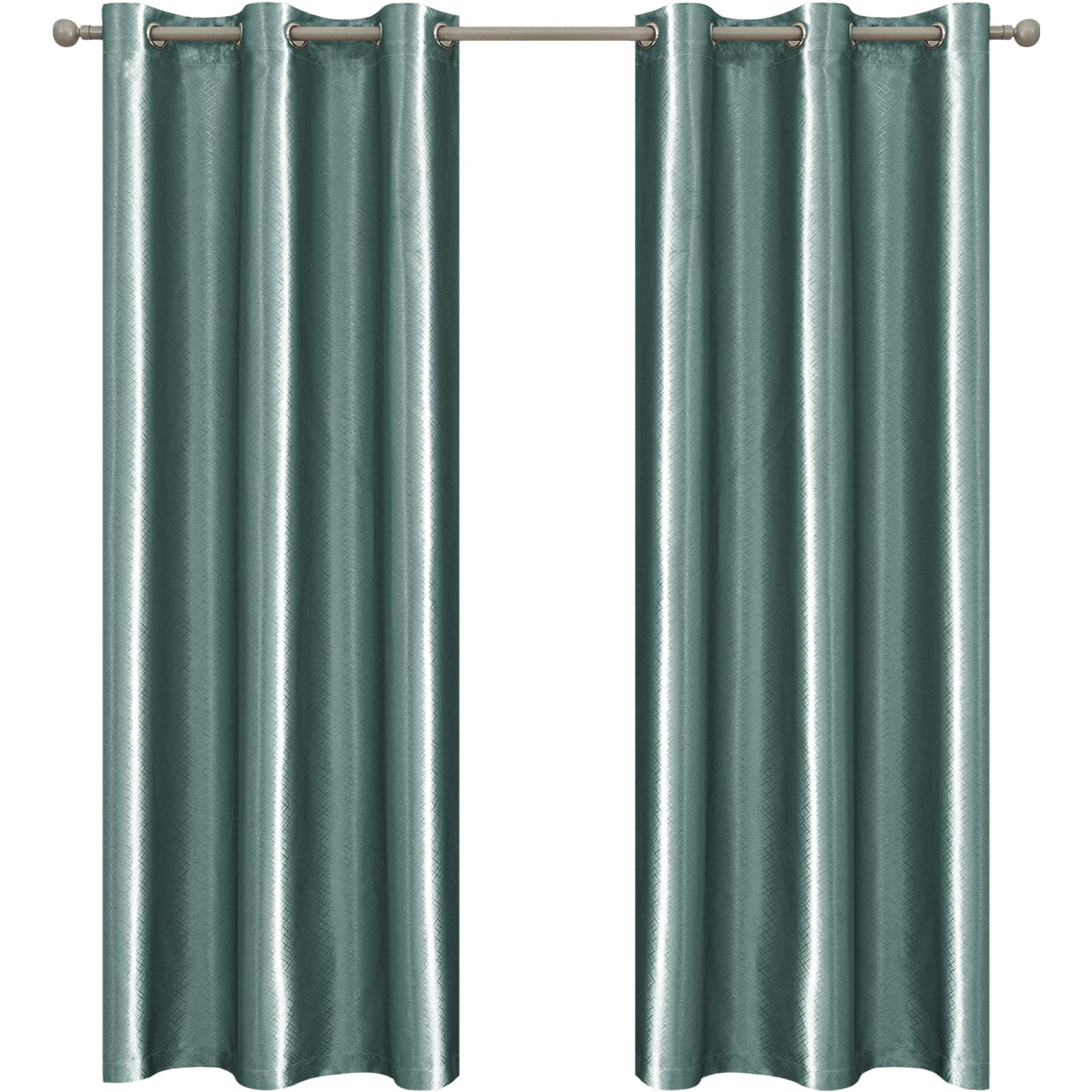 Ystyle Cortinas Salon 2 Piezas, Cortinas Dormitorio, Cortinas Termicas Aislantes Frio Y Calor, Cortinas Opacas, Cortina Salon Modernas, Curtains Acustica, 117x137 cm, Azul Claro