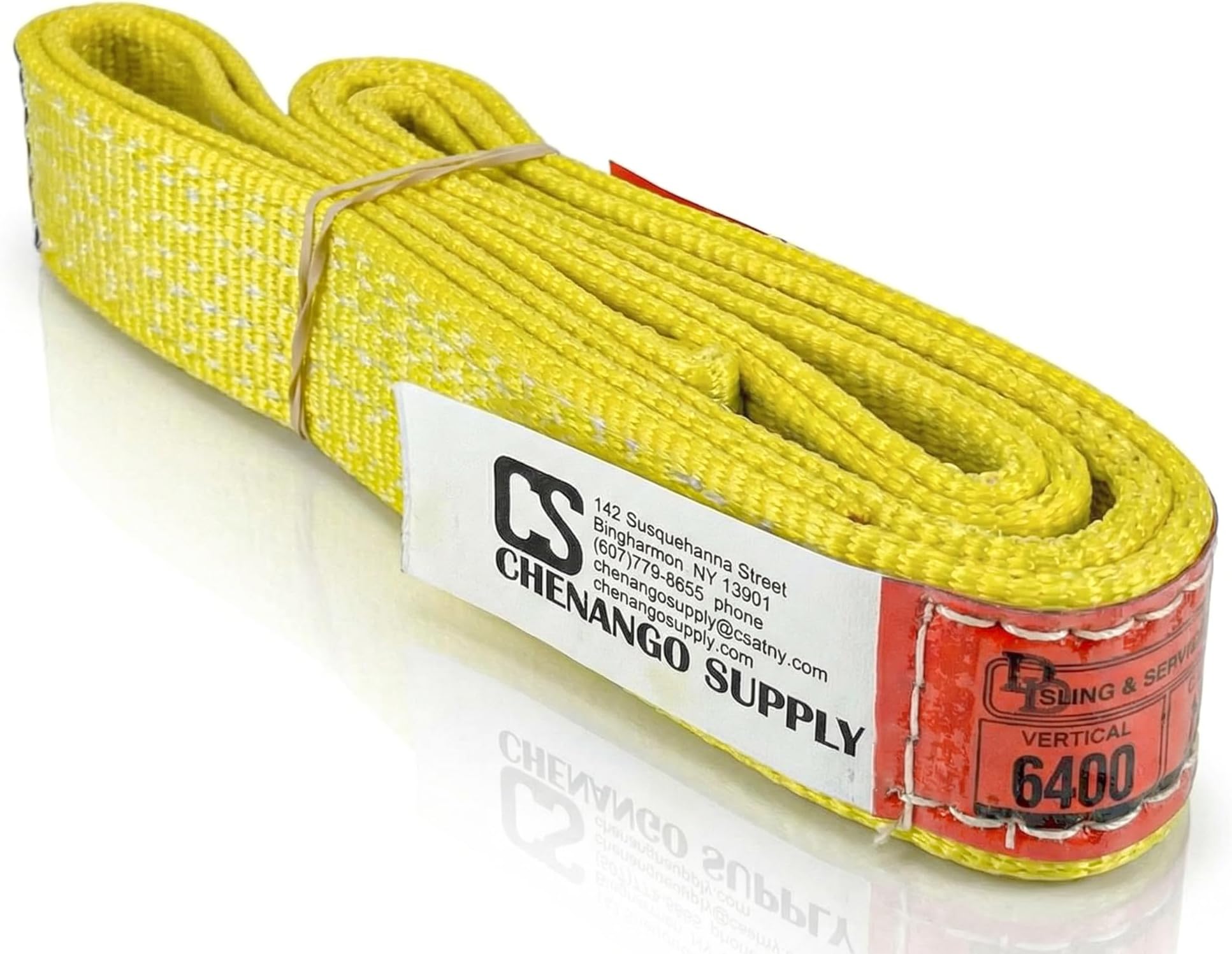 DD Sling (USA Made). 2" wide X (4' to 20' lengths) in Listing! 2 Ply Twisted Eye, Nylon Lifting Slings, Eye & Eye, Heavy Duty (900 webbing), 6,400 lbs Vertical, 5,100 Choker, 12,800 Basket Load Capacity (2inX4ft)