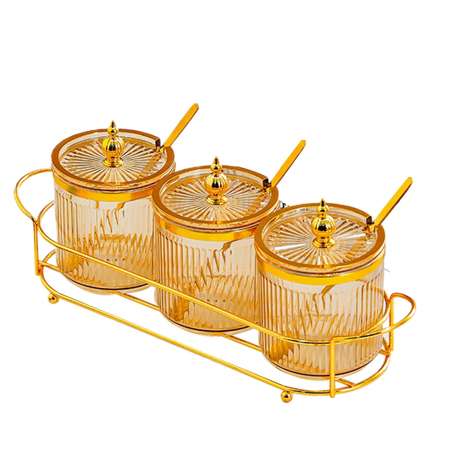 Tarros herméticos para condimentos con tapa y cuchara, recipientes de almacenamiento transparentes para especias, condimentos y azúcar, ideal para despensa, nevera, camping, hogar y restaurante