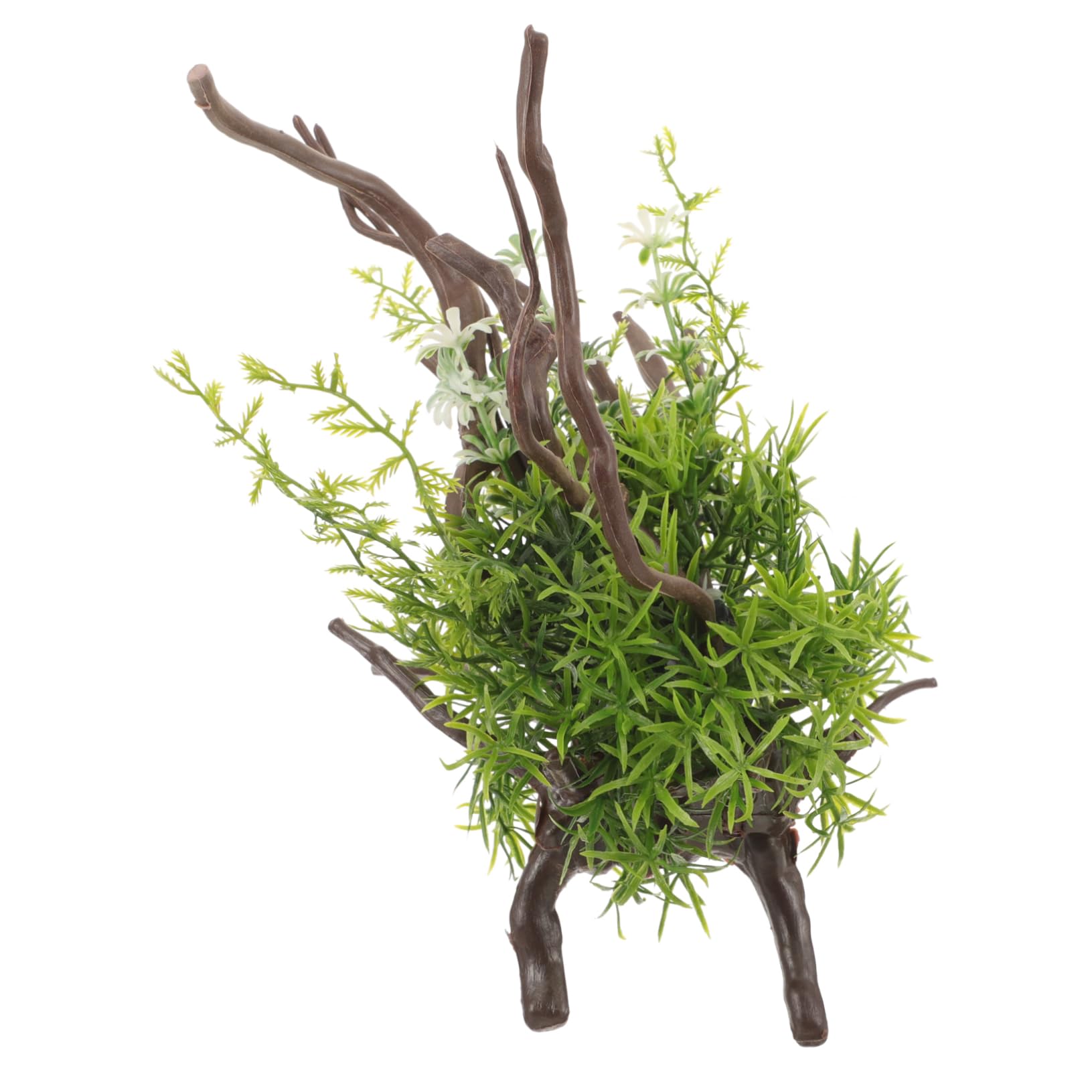 Happyyami Planta Artificial para Acuario Decorativa De Adorno De Paisaje Acuático Decoración De Pecera Lifelike para Crear Lifelike Acuarios y Tanques De Reptiles