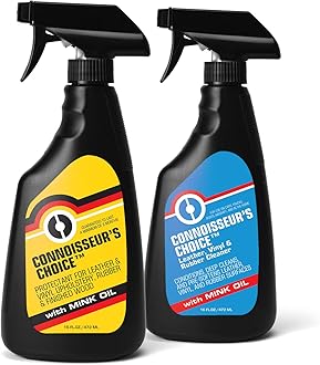 Connoisseur's Choice Duo Protectant Cleaner For Leather, Vinyl & Rubber, 16 Ounce Bottles
