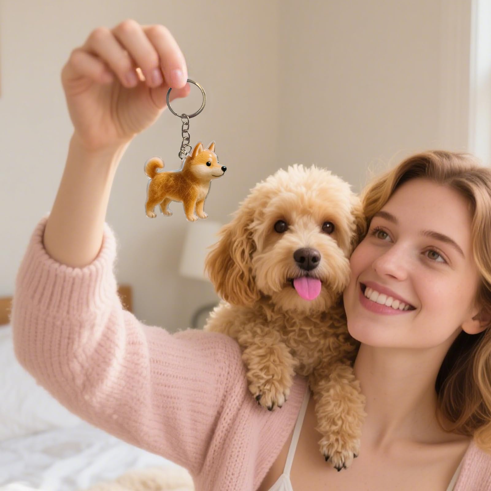 Collar de recuerdo de pelo de mascota para perro, medallón en forma de perro con contenedor de almacenamiento para cenizas o pelos, regalo para pérdida de mascotas, para mujeres y hombres
