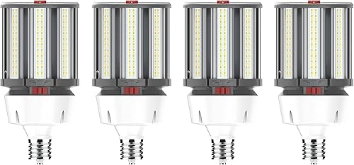 Satco S23144/04 Hi-Pro - Lámpara LED de mazorca de maíz seleccionable con temperatura de color y potencia de color, repuesto HID, base EX39,