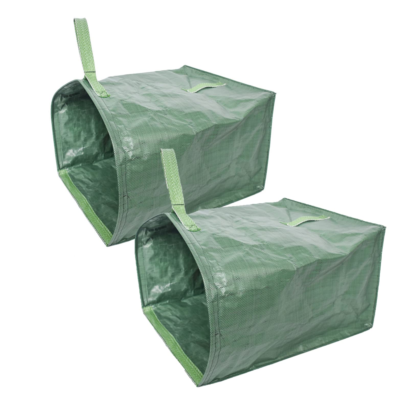 Lot de 2x200L Sacs à Déchets de Jardin Avec Poignées Anti-déchirure, 22x17x30 inches, Sacs de Jardin de Type Pelle à Poussière pour Ramasser Les Feuilles, Pliable et Réutilisable