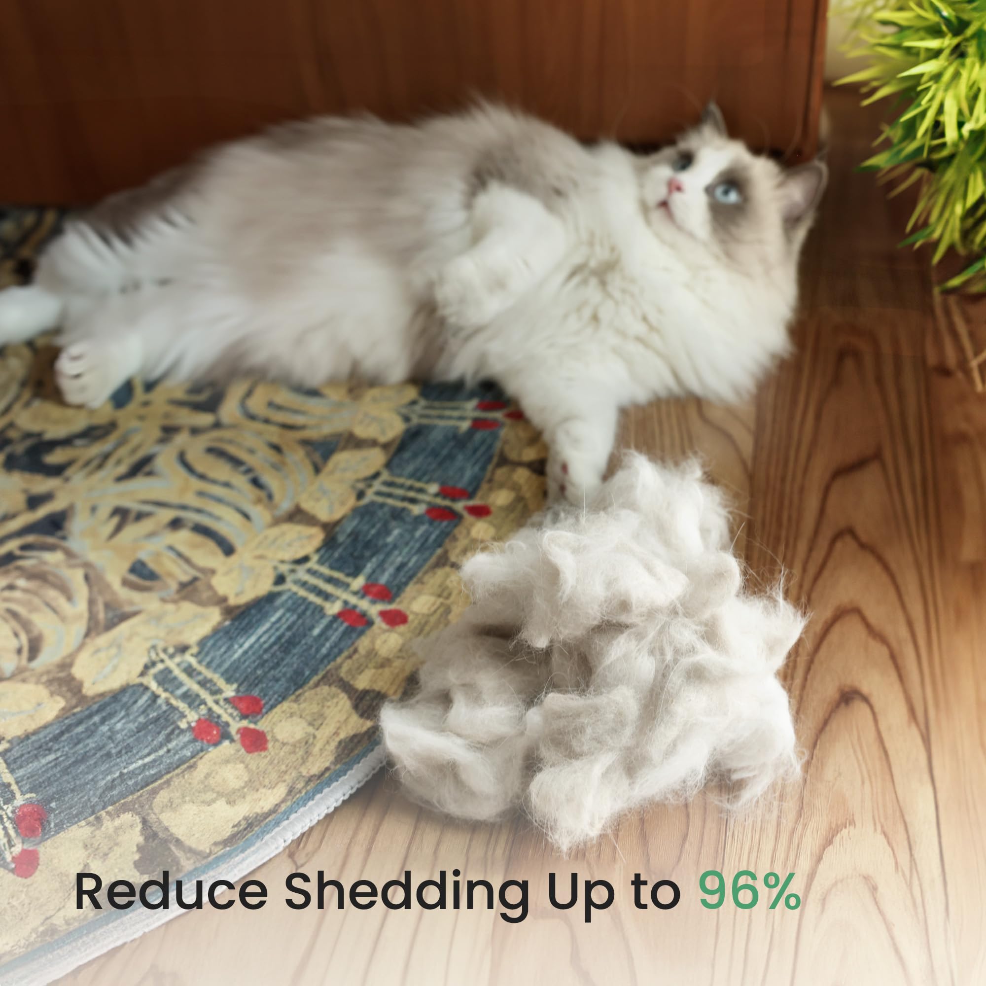 dancemoon PawRake, Brosse pour Chats et Chiens pour Mue et Démêlage du sous-Poil, Outil de Toilettage pour Animaux à Poils Mi-Longs et Longs, Sûr pour la Peau et Léger