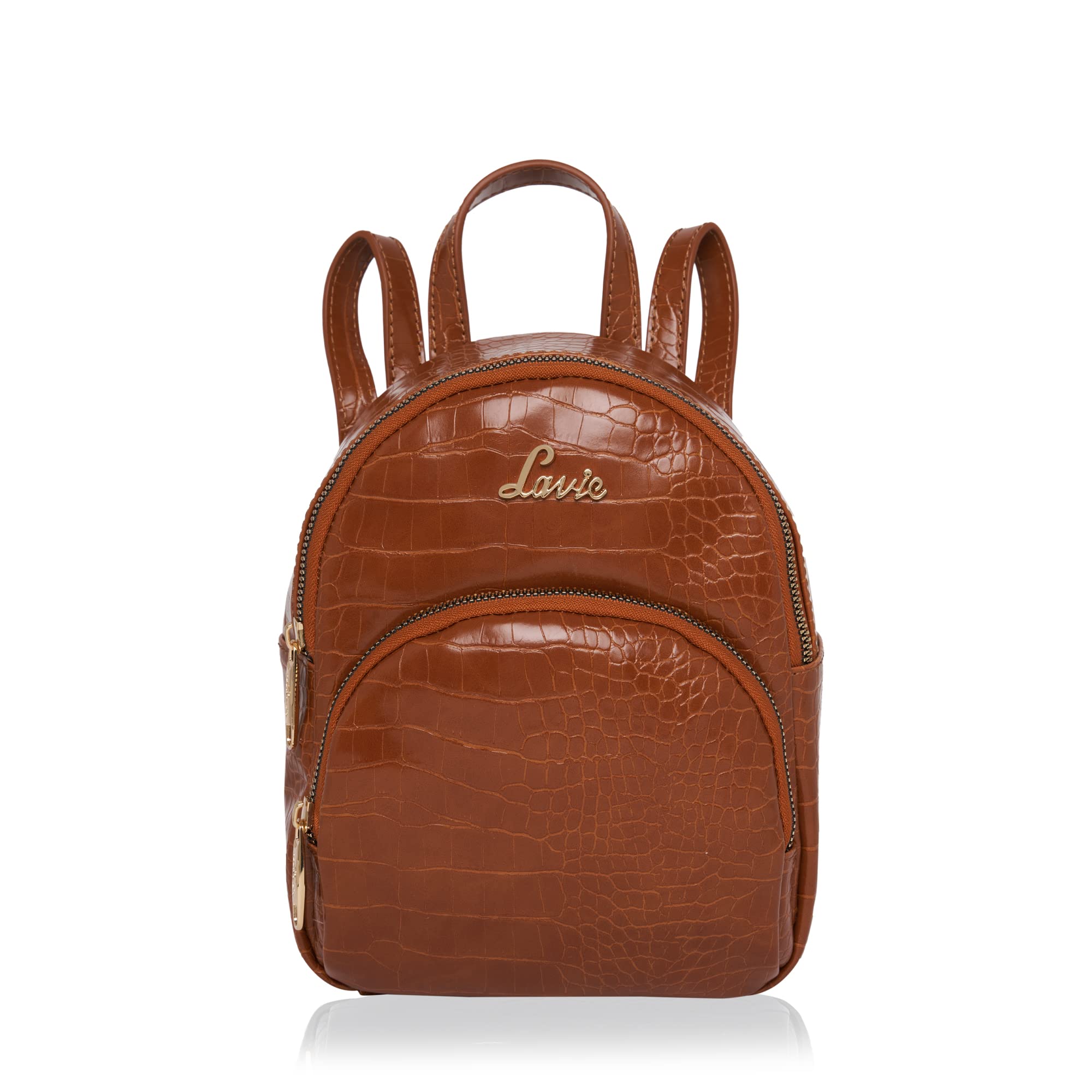 Lavie Glossy Croco Mini Backpack For Womens (B0B1F3CKKW) Amazon Price History, Amazon Price Tracker