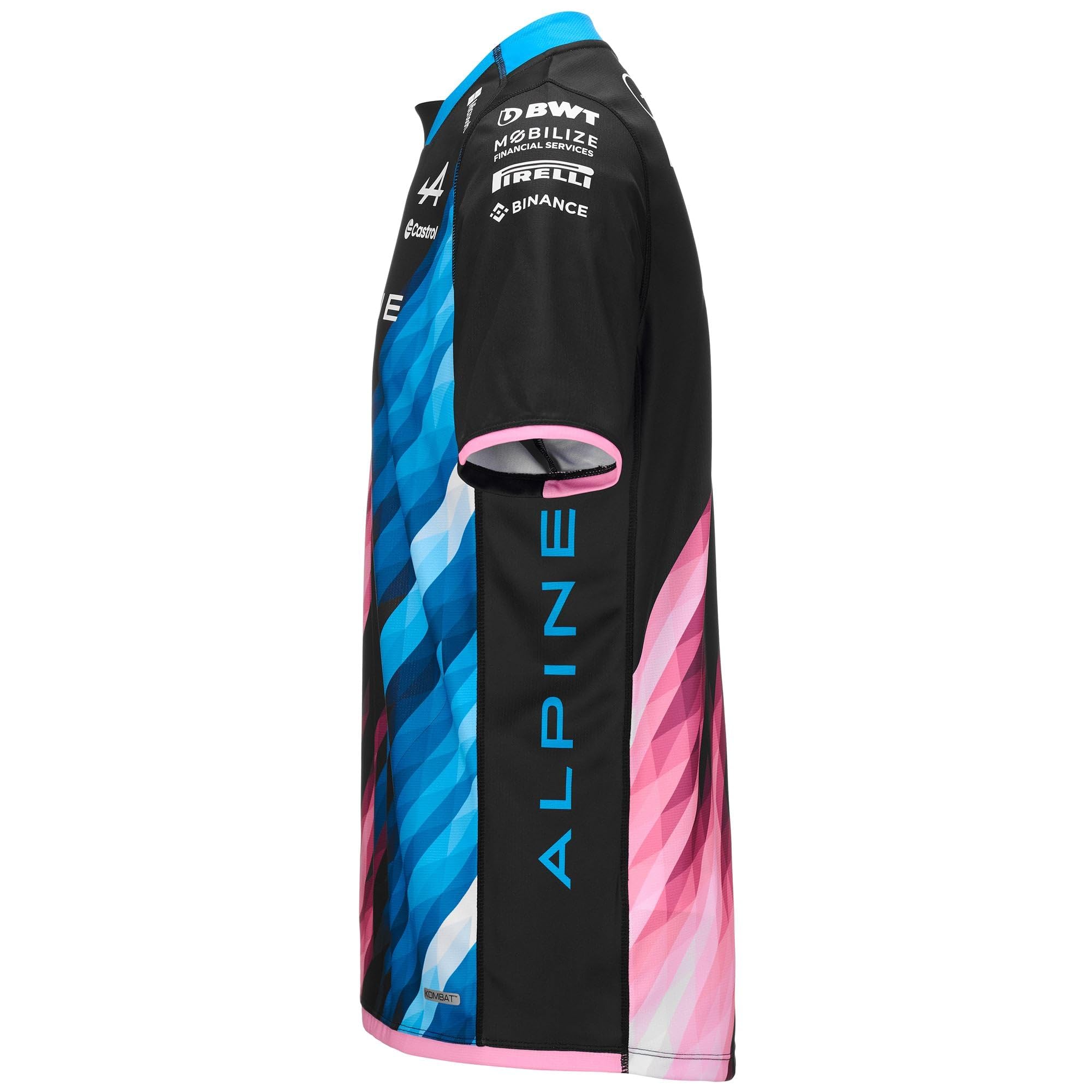 Kappa - T-Shirt, Bambino, Poliestere, Abbigliamento Racing, Modello: Kombat 2024 Gasly Alpine F1