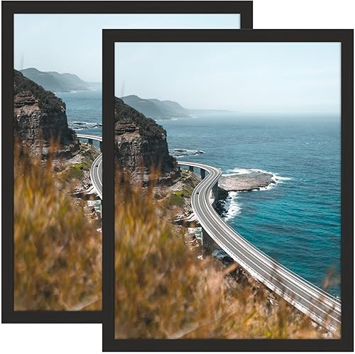 Miniatura 9 de Marcos de madera de 24 x 36 pulgadas, marco de fotos negro de 24 x 36 pulgadas, paquete de 2 marcos de póster de 24 x 36 pulgadas, marco de fotos de