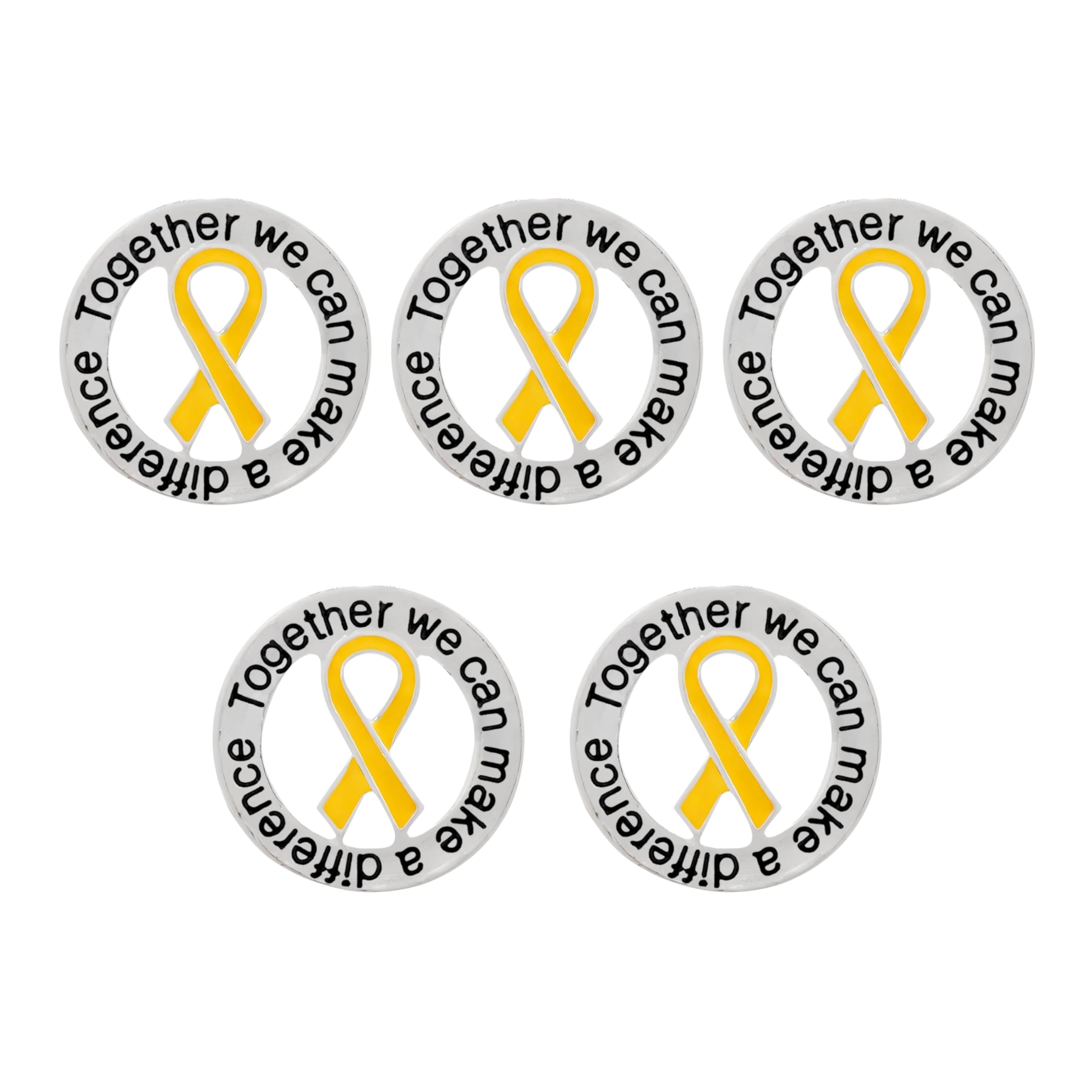 Childhood Cancer Awareness Wholesale Pack/Bulk Pins - Gold Ribbon/Butterfly Pins for Childhood Cancer Awareness - Perfect for Support Groups, Events, Gift-Giving and Fundraising