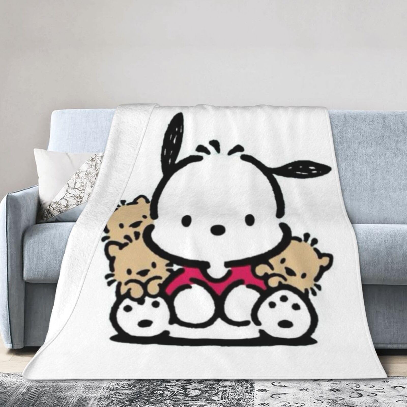Amazon｜毛布 ポチャッコ (1) アニメ ブランケット ひざ掛け