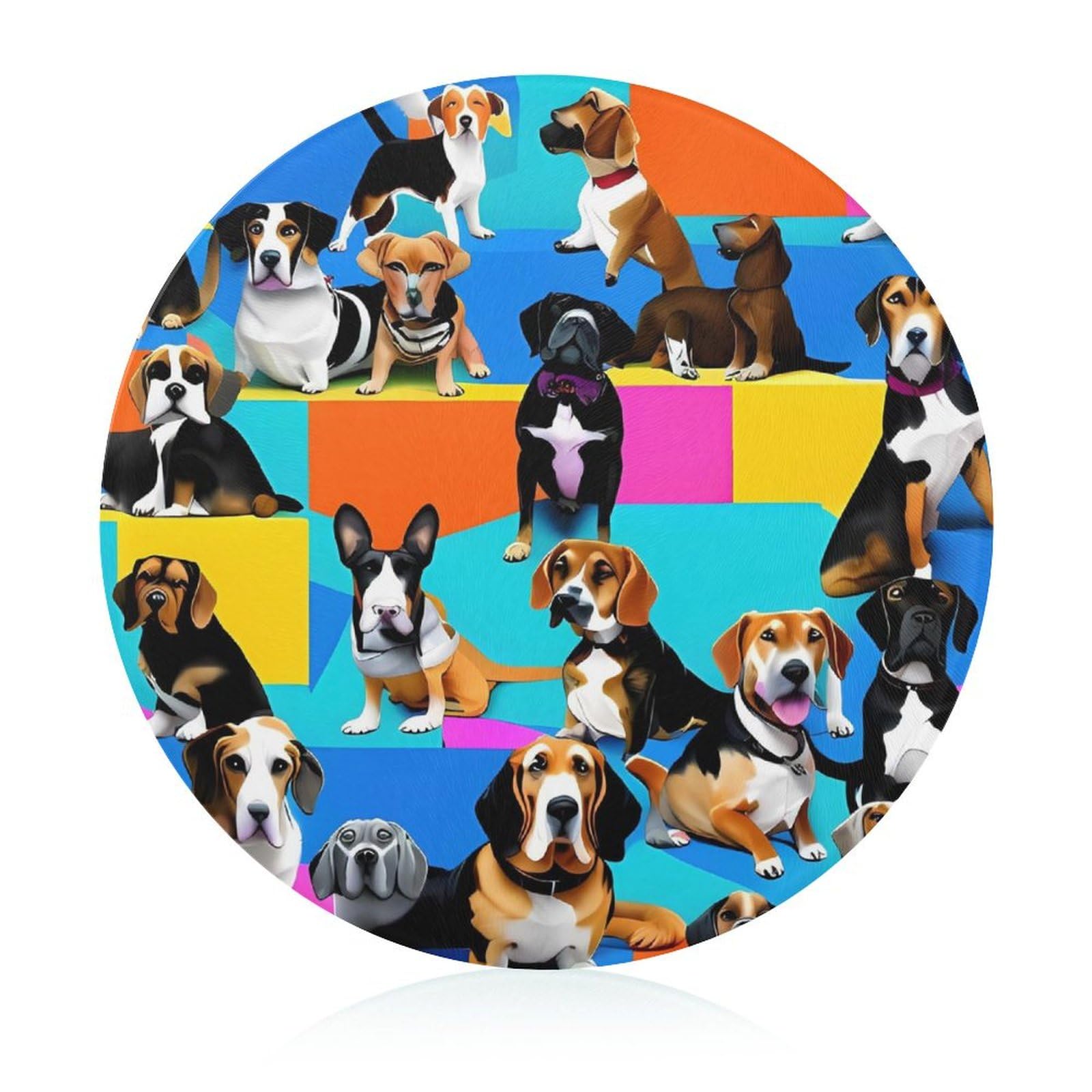 Planche à découper ronde beagle : finis les plateaux fades qui abîment vos couteaux
