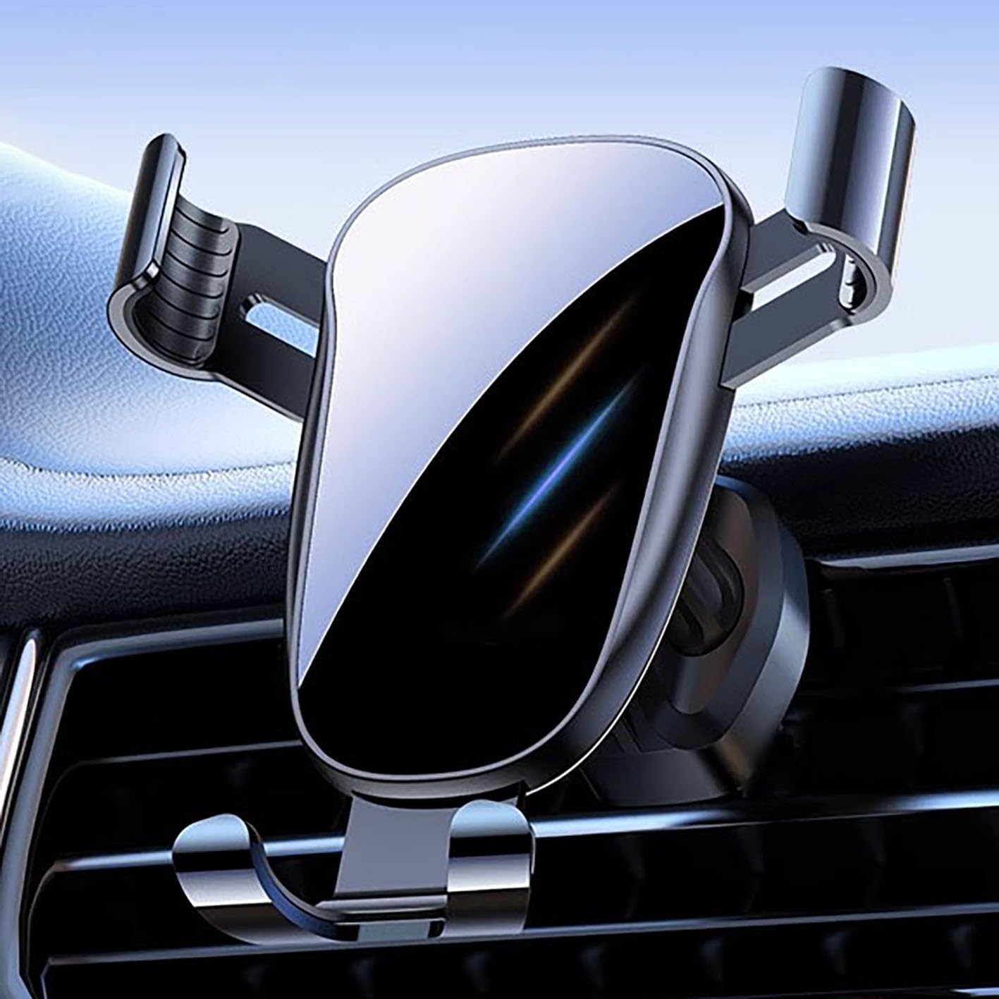 Magnetyczny uchwyt na telefon komórkowy do Toyota Vellfire 8seats 2024 obrót o 360° uchwyt samochodowy uchwyt samochodowy kompaktowy i stabilny kratka wentylacyjna, czarny