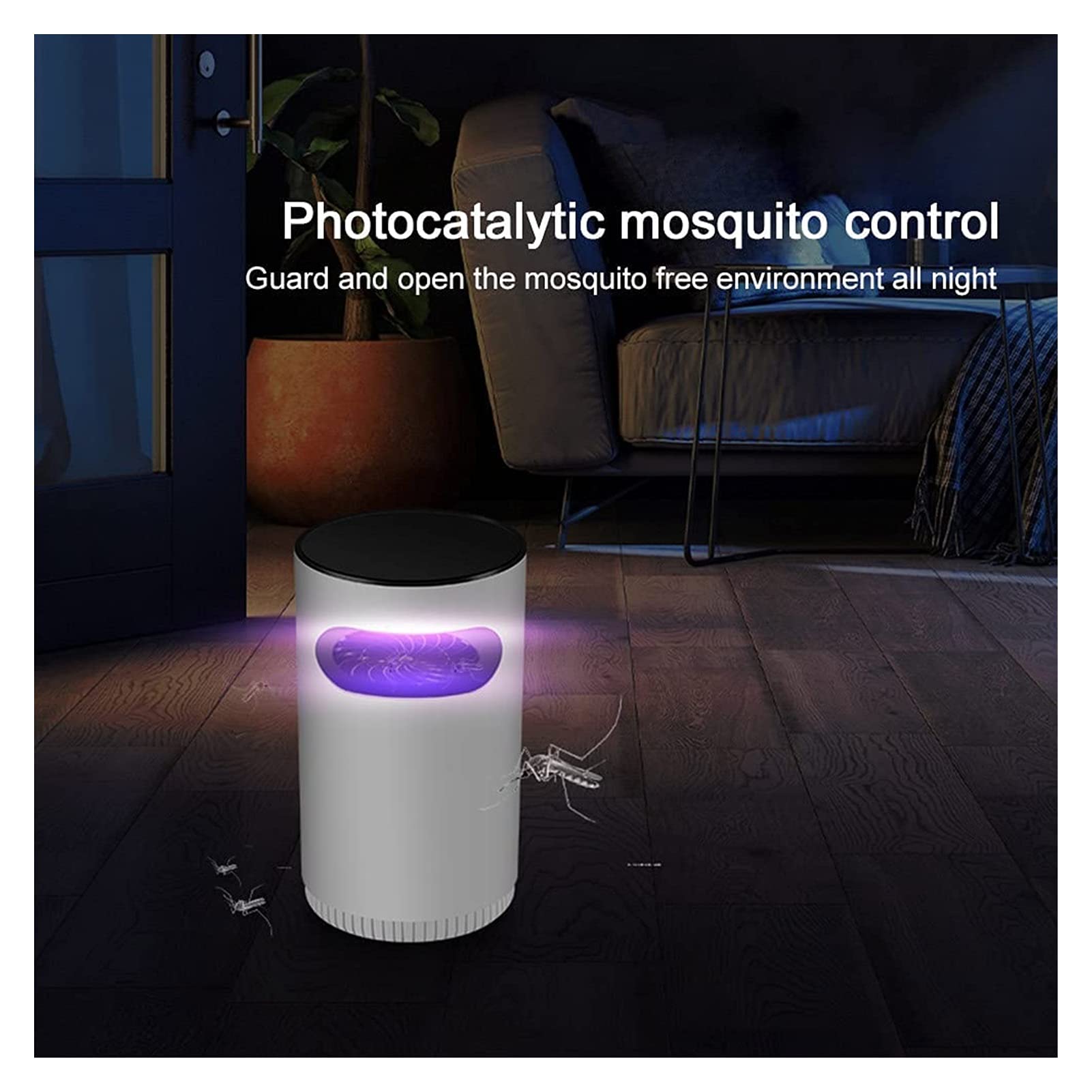 TEmkin Lampada antizanzare elettrica Anti zanzara Luce Bug Zapper Trappola per Insetti Luce USB Strumento da Viaggio per Interni ed Esterni Ufficio Giardino Domestico Campeggio Repellente per Insetti