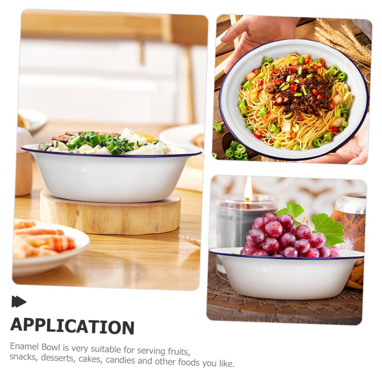 2 Ciotole Smaltate Vintage - Ideali Per Zuppa, Frutta E Alimenti - Foto 2