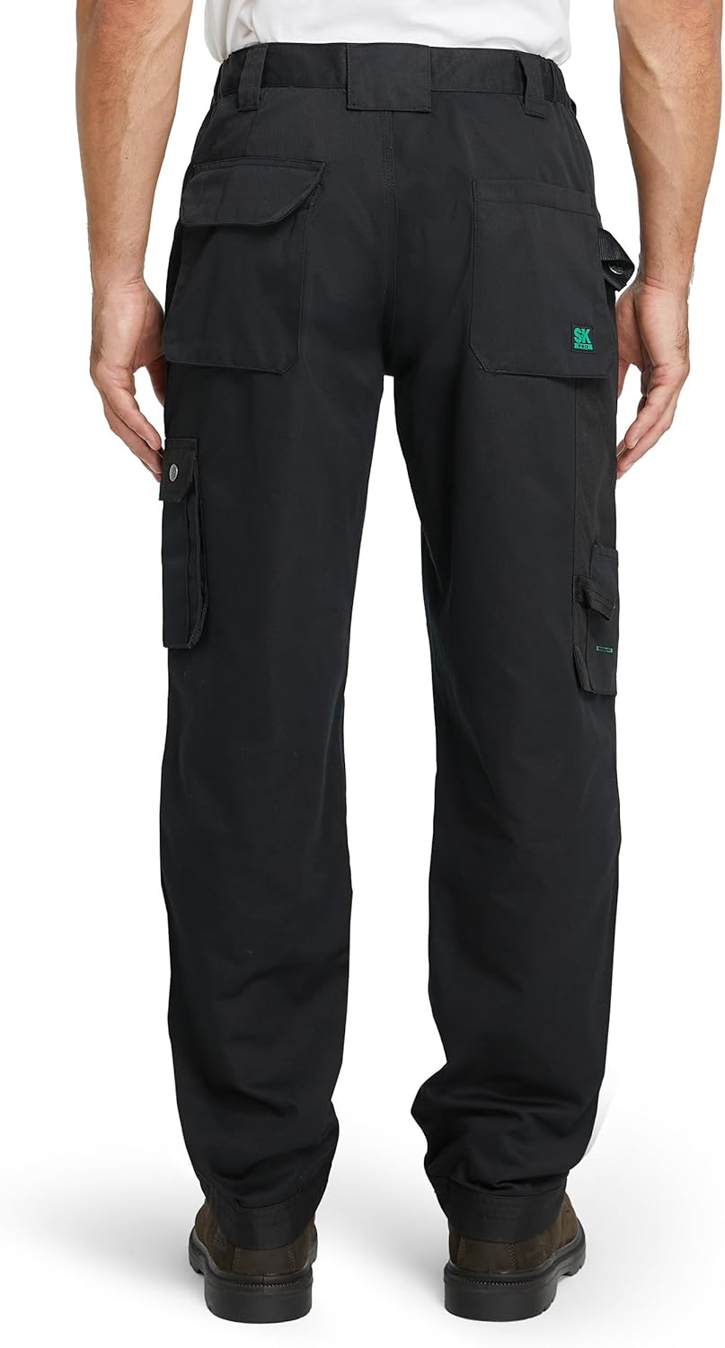 SKPRO Men's Work Pants, Cargo Pants with Reinforced Knee Pad Pockets, Relaxed Fit Carpenter Pants for Construction - Image 7