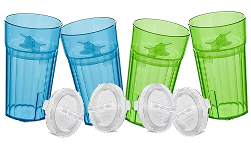 Miniatura 11 de Reflo Smart Cup - Vaso de entrenamiento abierto (paquete de 1, verde), vaso para niños pequeños, sin succión, 6 onzas, control de flujo 360, 1