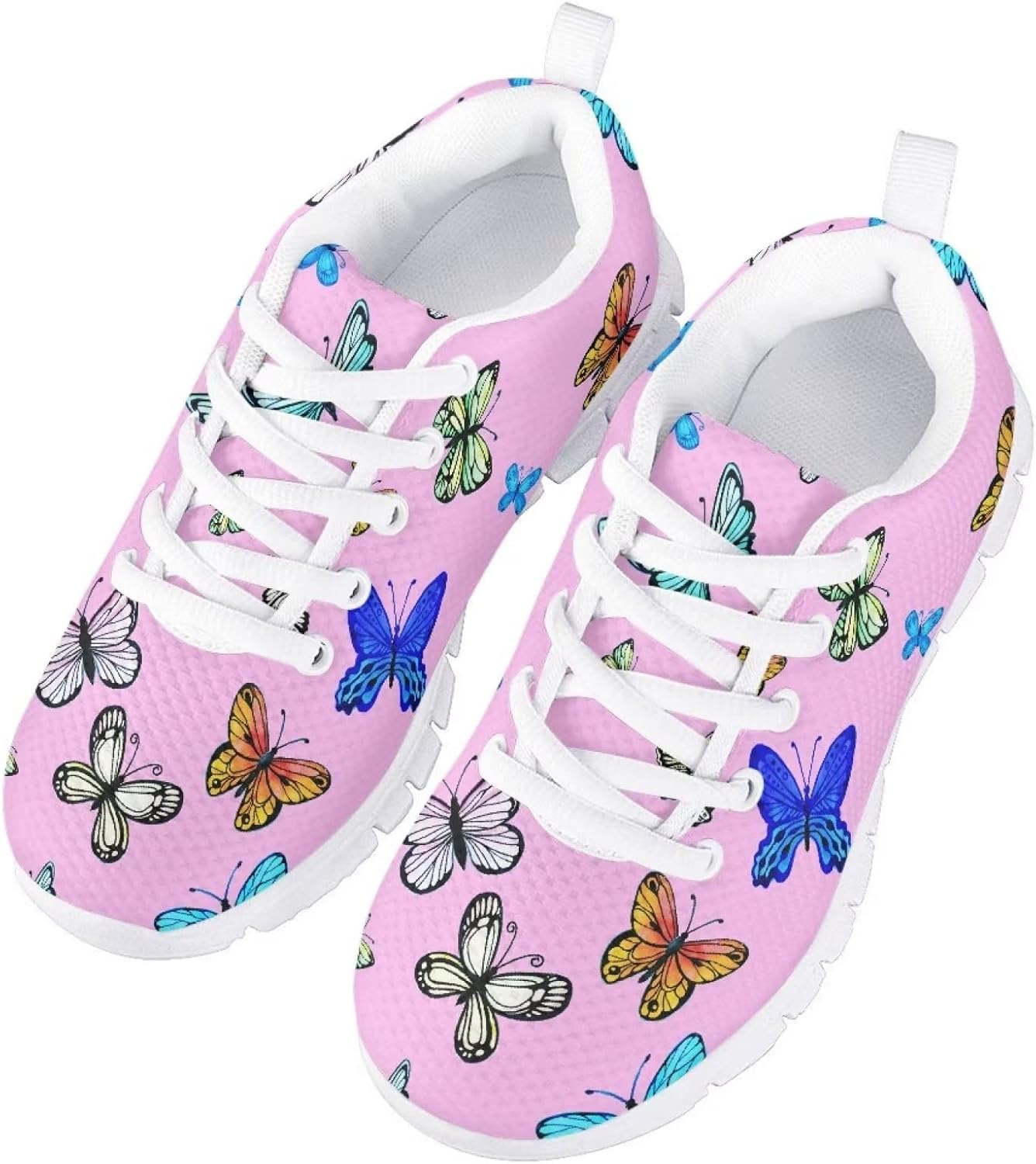 Suobstales Sneakers for Girls Size Tennis Running Shoes Lightweight Breathable Outdoor Walking Shoe Sport Athletic Footwear