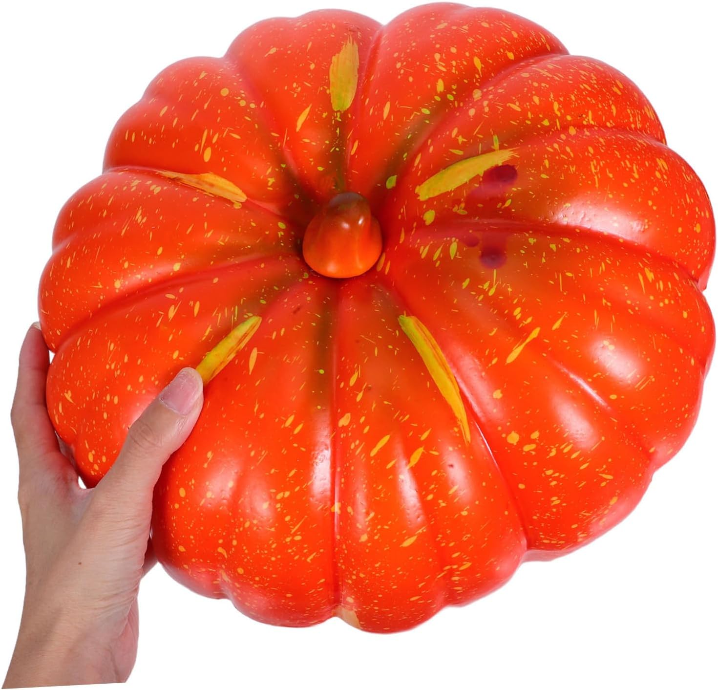 Artificial Orange Foam Pumpkins for Fall Decor Low Maintenance Simulation Pumpkin Ornaments Rustic Thanksgiving Halloween Table Centerpieces Versatile Indoor Outdoor Seasonal