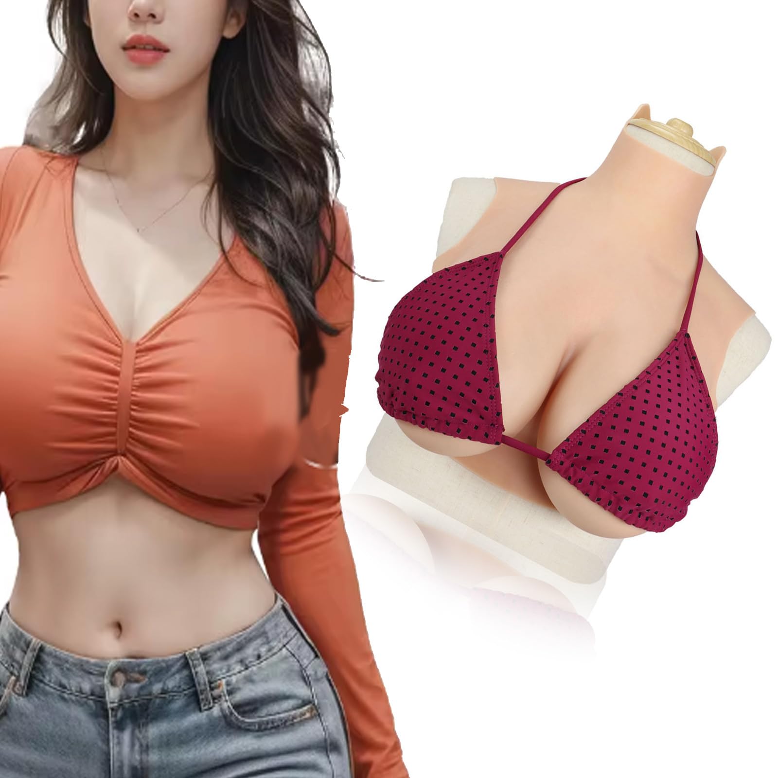 Realistic Silicone Breastplate Huge G Cup