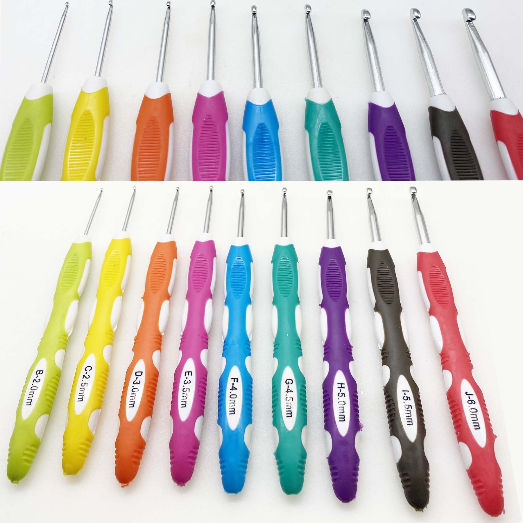 Allazone Kit all'uncinetto per principianti e adulti, kit all'uncinetto per bambini e adulti, 131 pezzi, kit professionale per lavorare a maglia all'uncinetto, kit per lavoro a maglia con aghi e