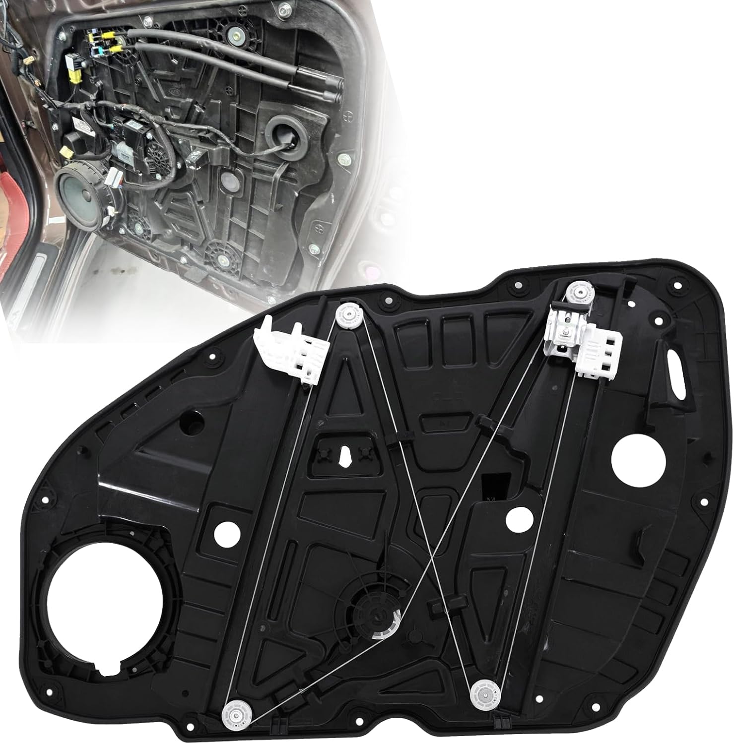 SecosAutoparts Front Left Side Power Window Regulator Compatible with Kia Optima 2016-2021 Replace# 82471D4000 82471-D4020 Front Driver Side Window Regulator