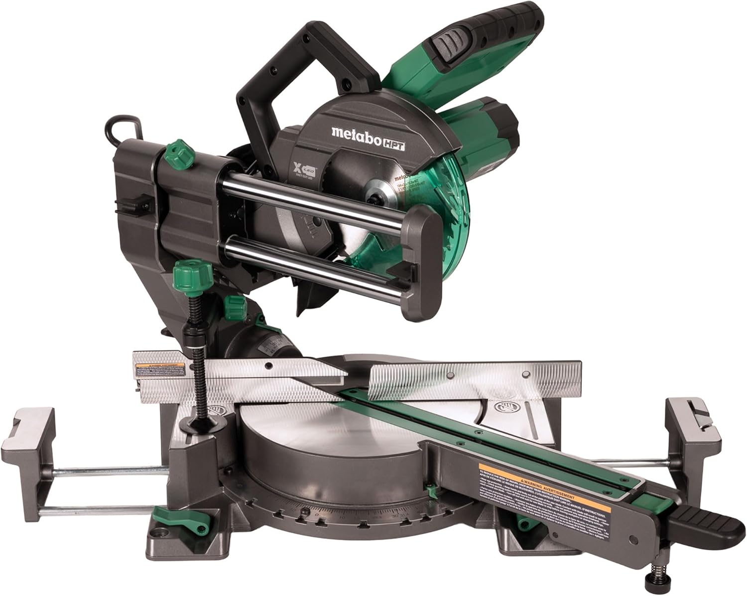 Metabo HPT 7-1/4-Inch Sliding Single Bevel Miter Saw, 12-Inch Cut Capacity, Compact and Portable, C7FSCM