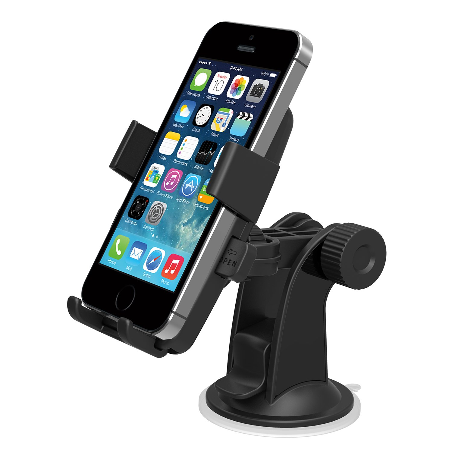 iOttie HLCRIO102 One Touch Windshield Dashboard Universal Car Mount Holder for iPhone 4S 5 5S 5C Galaxy S4