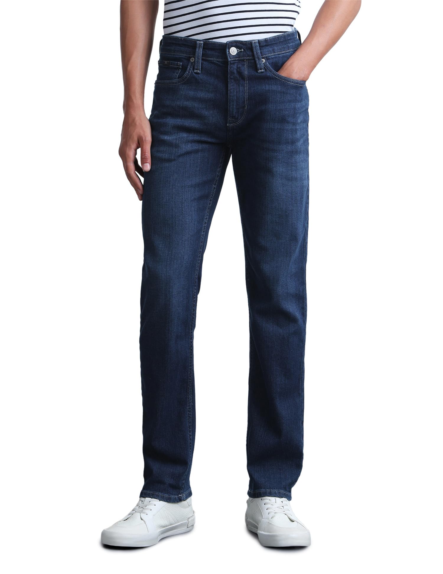 flying machine Men's Slim Straight Fit Jeans| Solid | Mid Rise | Stretchable | Jeans for Man-picture-34