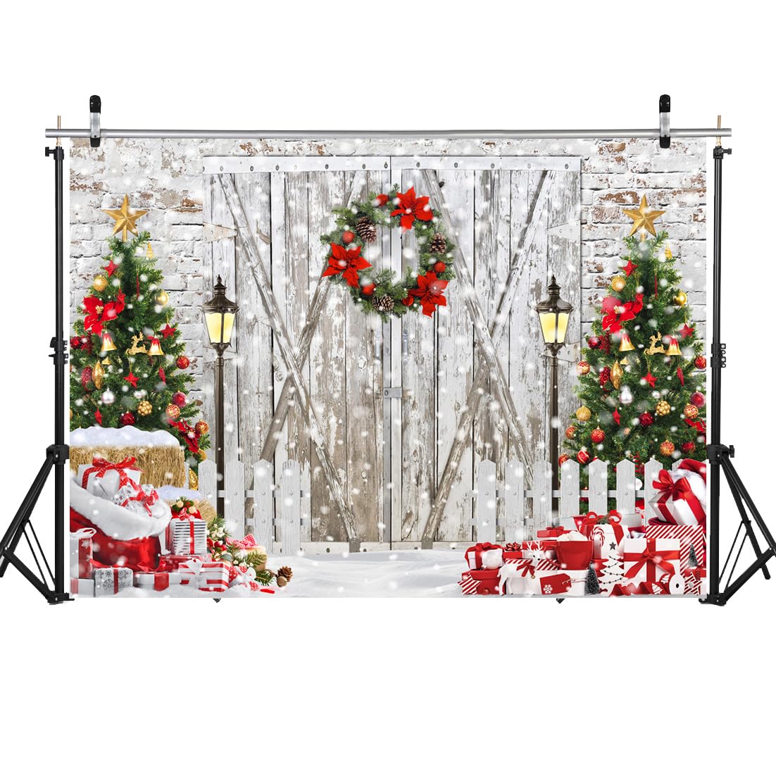 LYWYGG 10x10FT Vinile Simpatico Pupazzo di Neve Fotografia Fondale Natale Sfondo Casa Vacanze Albero Regali Per la Decorazione Studio Puntelli CP-97 LYWYGG 10x10FT Vinile Simpatico Pupazzo di Neve Fotografia Fondale Natale Sfondo Casa Vacanze Albero Regali Per la Decorazione Studio Puntelli CP-97